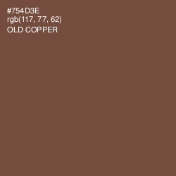 #754D3E - Old Copper Color Image